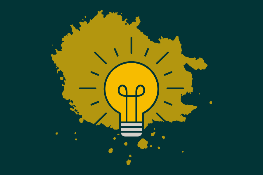 Illustration of a lightbulb to represent having an idea.