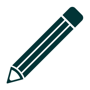 Pencil icon to represent a website customisation